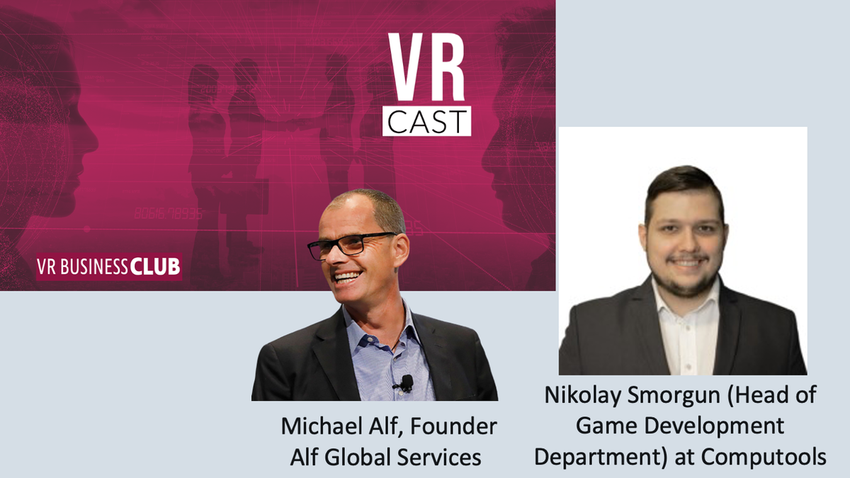 Heute 16 Uhr live: 5 Striking Ways Companies Use VR And AR For Business Success
youtu.be/LbegmEUgZE0

Oder direkt hier im virtuellen Raum dabei sein: account.altvr.com/events/1517938… 

Michael Alf in Talk with Nikolay Smorgun, Head of Game Development Department at Computools.