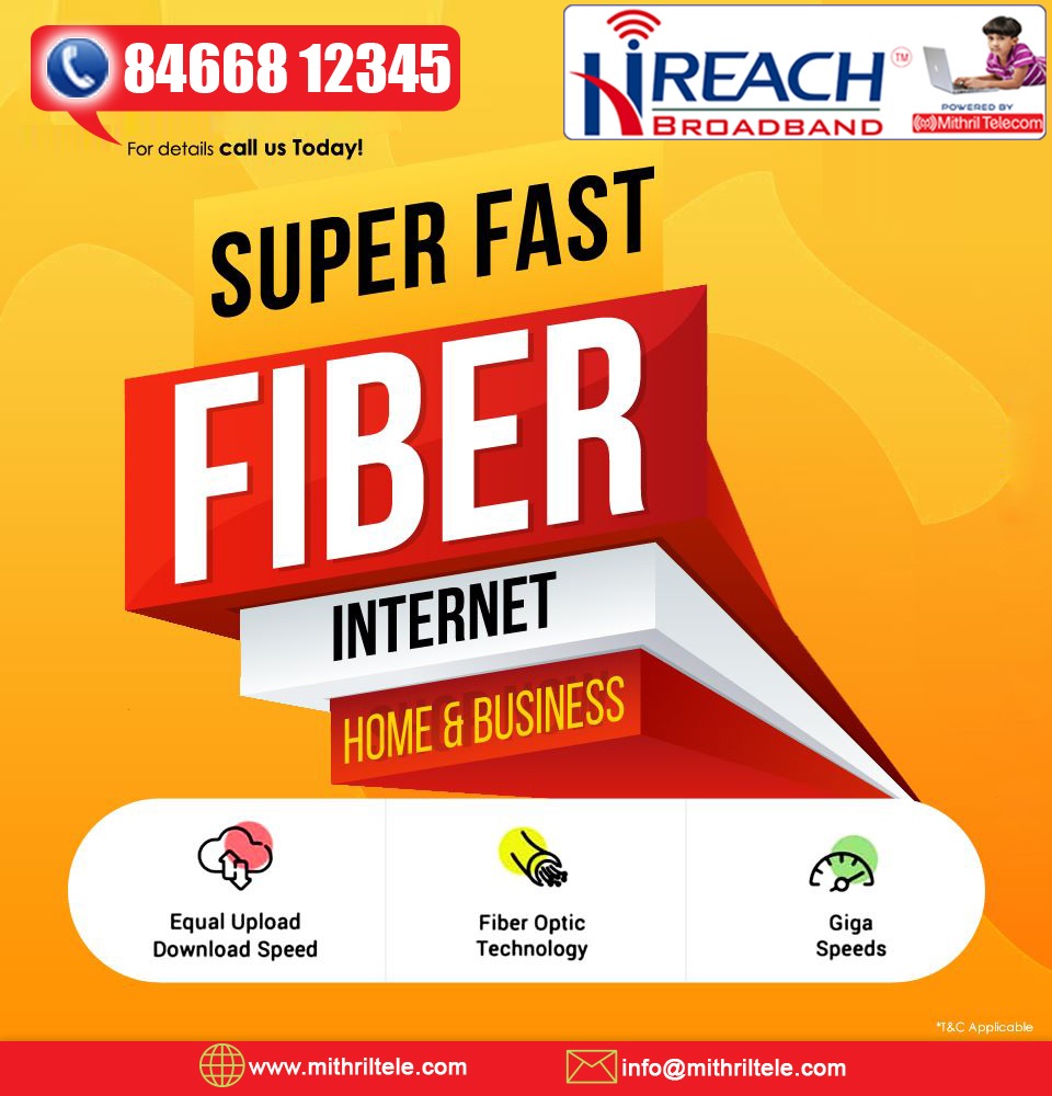 hireachbb's tweet photo. The Best #HiSpeedBroadBand
#MithrilTelecom
at the Best #Price in #Telangana
Call Us:+91 84668 12345 https://t.co/jVCzSykG9y