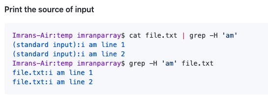 Print the filename with each pattern match