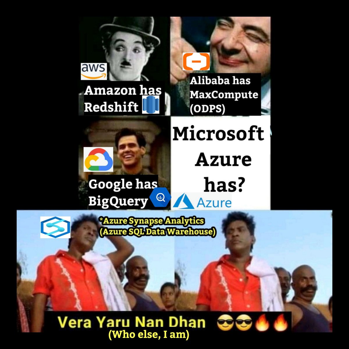 arulmouzhi's tweet photo. #DataWarehouse #google #bigquery #aws #redshift #alibaba #odps #maxcompute #azure #synapseanalytics https://t.co/SECmY0kX9y