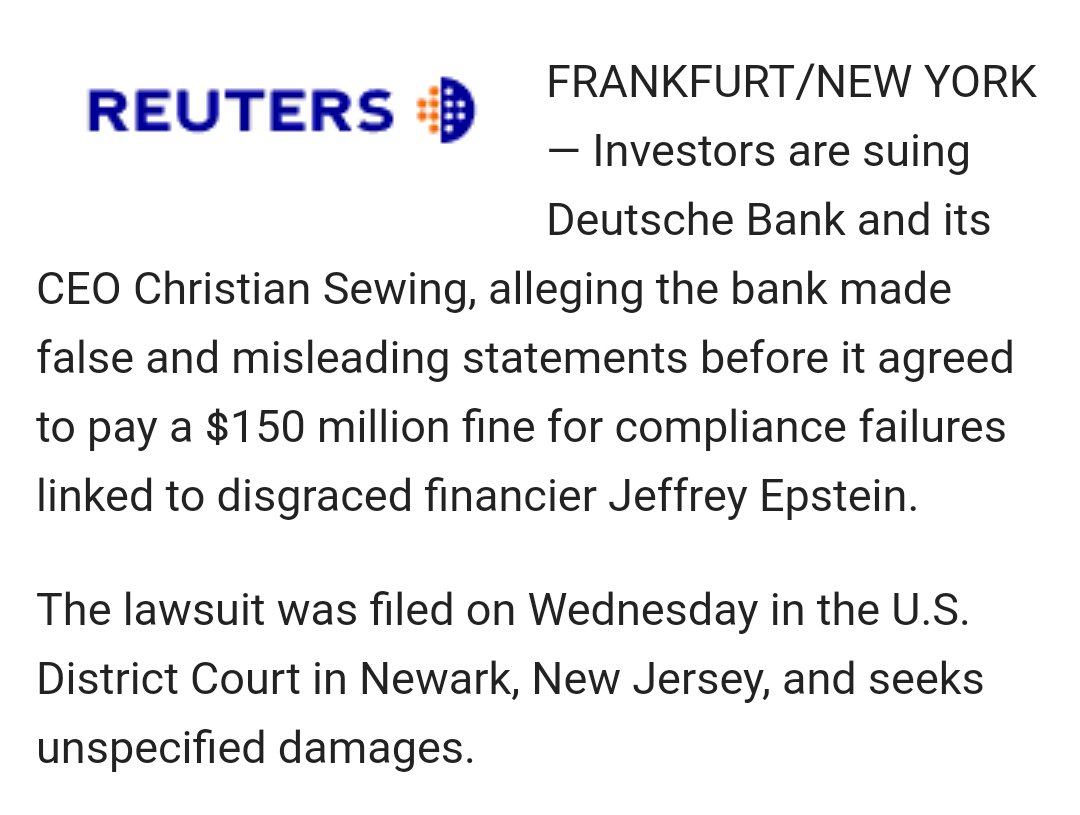 The "Deutsche Bank case" Esther Salas was presiding over was this: a suit filed earlier this week by investors pissed off about the fine DB paid in relation to money laundering compliance. It really doesn't seem like something the president would order a hit over.