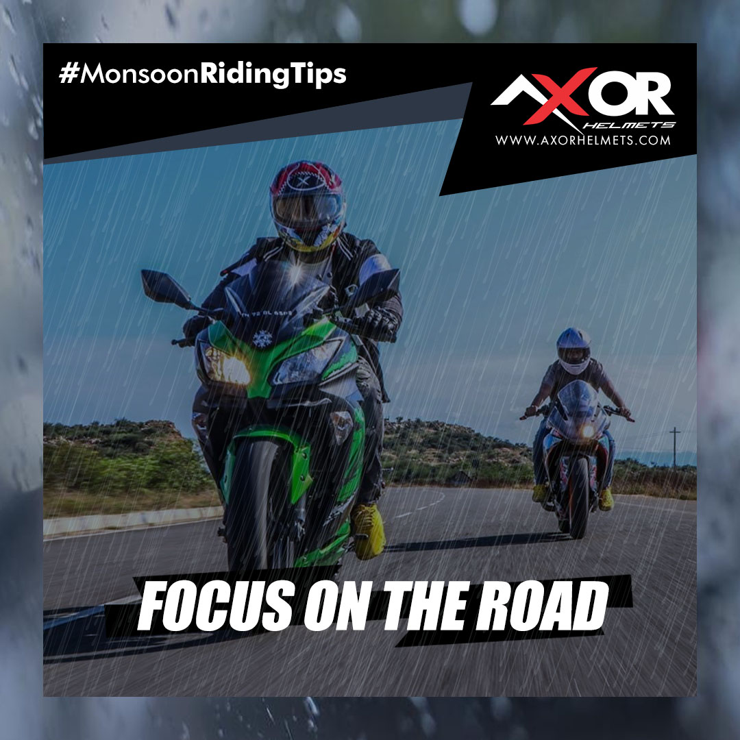 AxorHelmets's tweet photo. Monsoon riding means constant vigil on the road. Stay focused and ride safe.
Follow #MonsoonRidingTips and enjoy your monsoon ride safely.
PC: @rolling_sir_studios
Learn more at https://t.co/mAAHYXIOjv
#Axor #AxorHelmets #Helmets #Safety #RideWithAxor https://t.co/dyQNl2WGLP