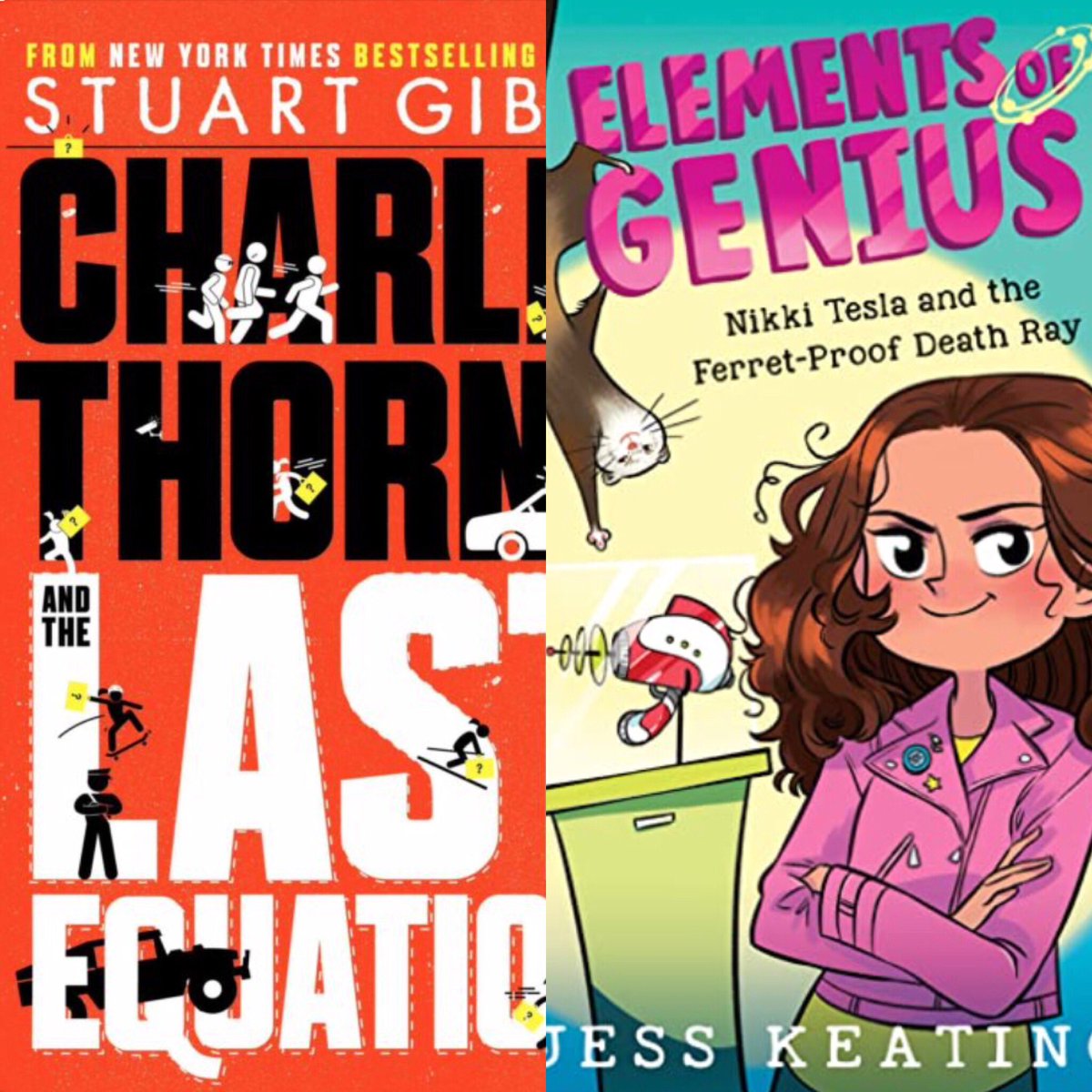 BookistNati's tweet photo. @MrSchuReads @paleopaws I second Zoe Washington! I absolutely loved Charlie Thorne &amp; the Last Equation by Stuart Gibbs (best thriller-kid or adult I’ve read in a while). And I’m SUPER pumped about the third Nikki Tesla by Jess Keating. These MG authors are crushing it! https://t.co/YcWvnnJllL
