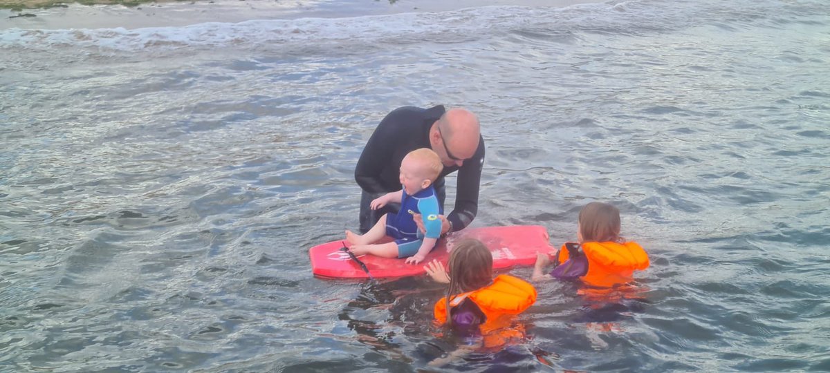 higgsabelle's tweet photo. @SusanCl82057527 He was hilarious on the beach but a tad shocked by the water temperature I think! He was also getting tired as shown in this photo 😂 https://t.co/qV7lSdRh0I