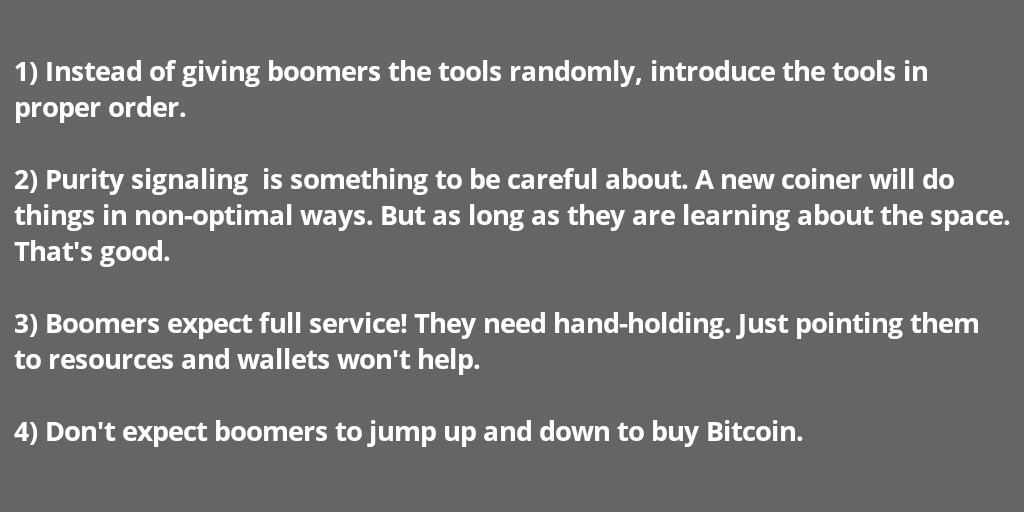 BitcoinTribe_'s tweet photo. Some food for thought from @stephanlivera's talk with @GaryLeland on introducing boomers to Bitcoin. 🍲🤔💭👴👵
#slp193
#bitcoinconversations https://t.co/9YeCPy12K9