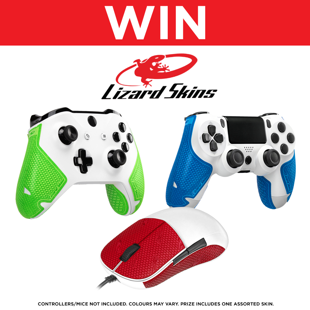 Ever thought "I need to get a grip on my gaming"? Well, we've got you covered with Lizard Skins, &amp; we've got 9 to GIVE AWAY!

For your chance to WIN, like this post, RT and tell us what controller you have that needs more grip! (Xbox, PS4, PC) GOOD LUCK! 👍