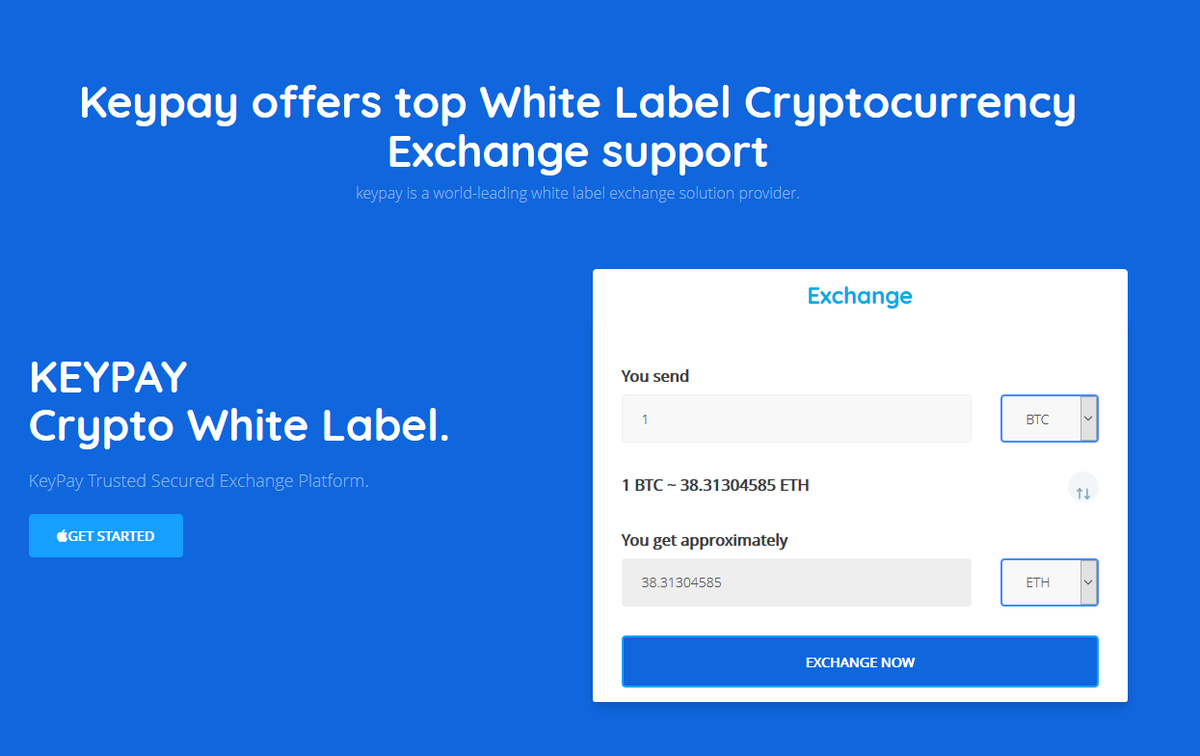 Keypay offers top White Label Cryptocurrency
Keypay will help you master this new world by building you a White Label Crypto Exchange from scratch to meet the specific business, trading

#bitcoinwallet #whitelabel #cryptocurrencies #exchange #startupgrowth