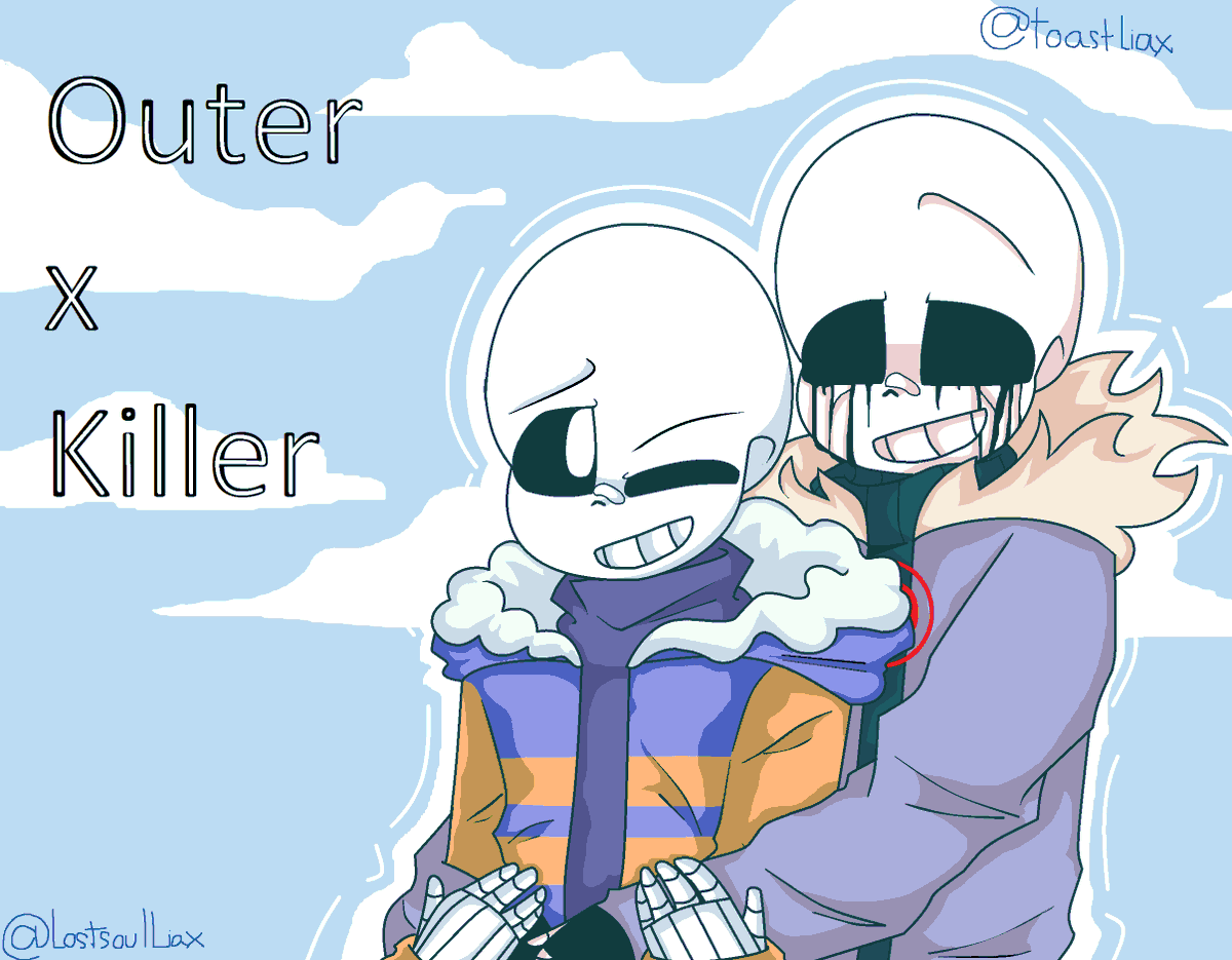 UnderLifeLinX's tweet image. &amp;lt;Repost&amp;gt;
Outerkiller UwO
#outerkiller #outerxkiller #outersans #killersans #sanscest #undertale #undertaleau