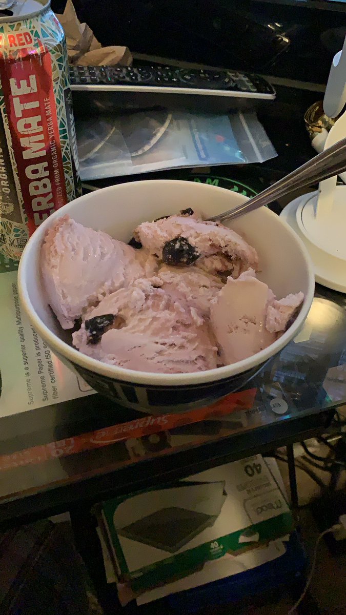 AndrewJAlandy's tweet photo. And seeing as I don’t have vanilla ice cream on hand... limoncello on Bordeaux cherry ice cream. My inner fat kid is screaming for joy. #innerfatkid #icecream #limoncello #treats https://t.co/HOkECMrOIo