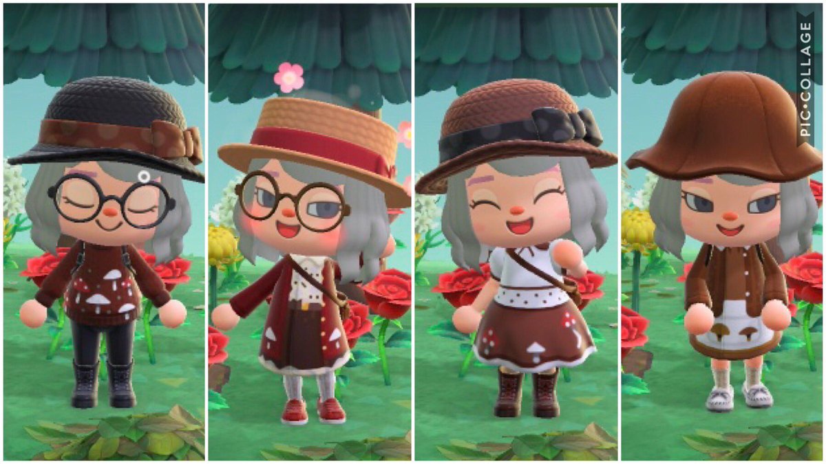 マイデザまとめ あつ森 攻略 マイデザまとめ きのこなお洋服まとめ Mushy Collection ータグー きのみ 秋 きのこ女子 ワンピース 服 森 Autumn Mushroom Clothes 가을 버섯 원피스 의류 Mydesign マイデザイン マイデザ マイデザインpro