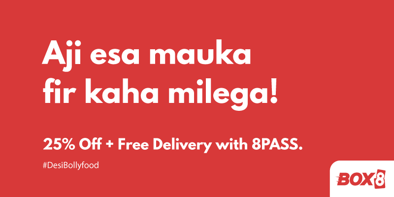 BOX8_in's tweet photo. Make the most of this mauka! Get your 8Pass now and avail Flat 25% OFF on every order + Free Delivery!
#DesiBollyfood
#orderwithbox8 #box8desimeals #deliveryin30min #foodlove #staysafe #stayhome https://t.co/GLPKszkpRG