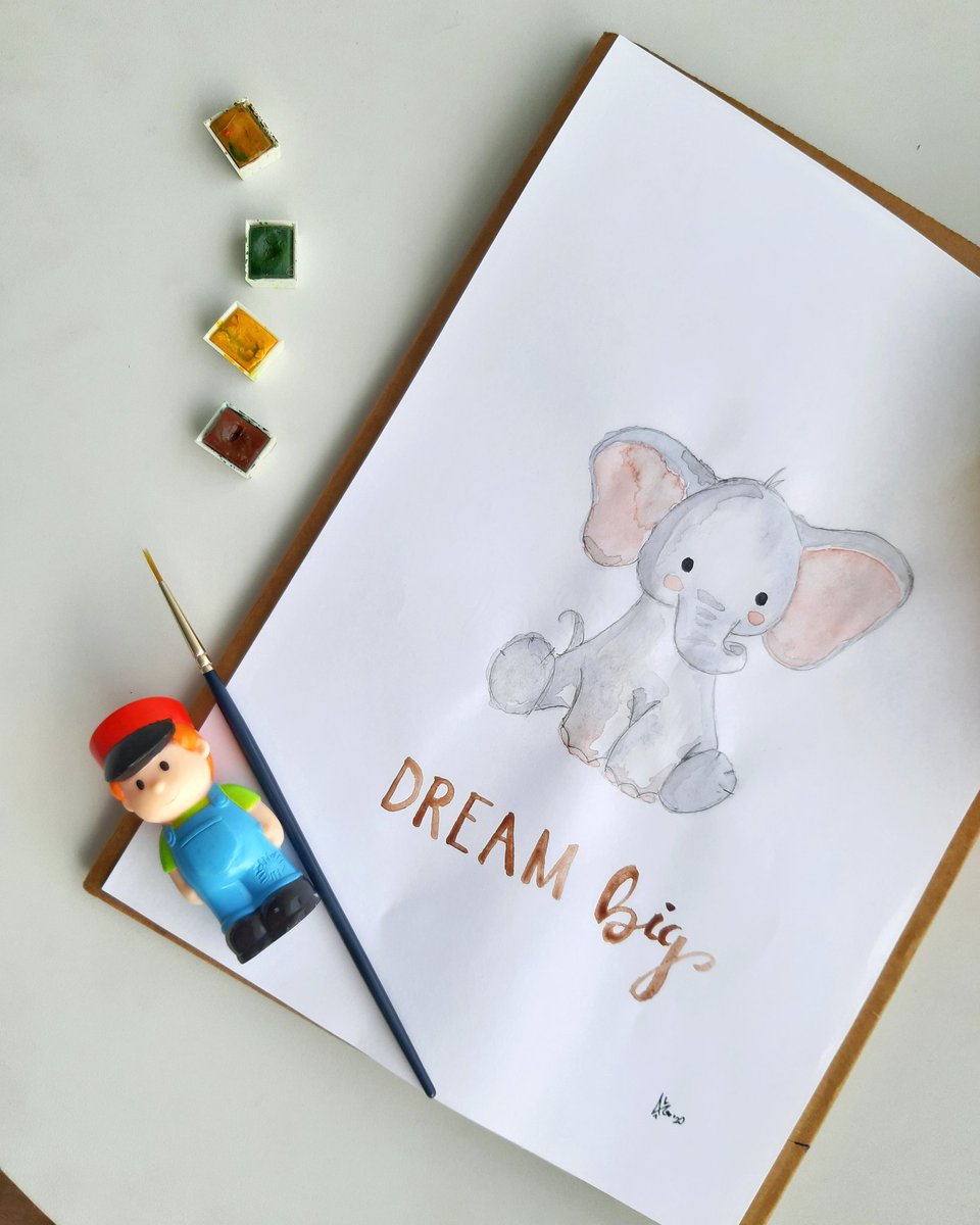 onceuponapencil's tweet photo. 🐘 D R E A M    B I G 🐘
#onceuponapencil #deco #decoration #babydecoration #babywatercolor #babyroom #bebes #laminasinfantiles #decobaby #ilustracion #illustration #babyillustration #regalosbebe #babydecoroom #babywatercolor #elephant #dreambig #watercolor #watercolorpainting https://t.co/5nkbYWpZZl