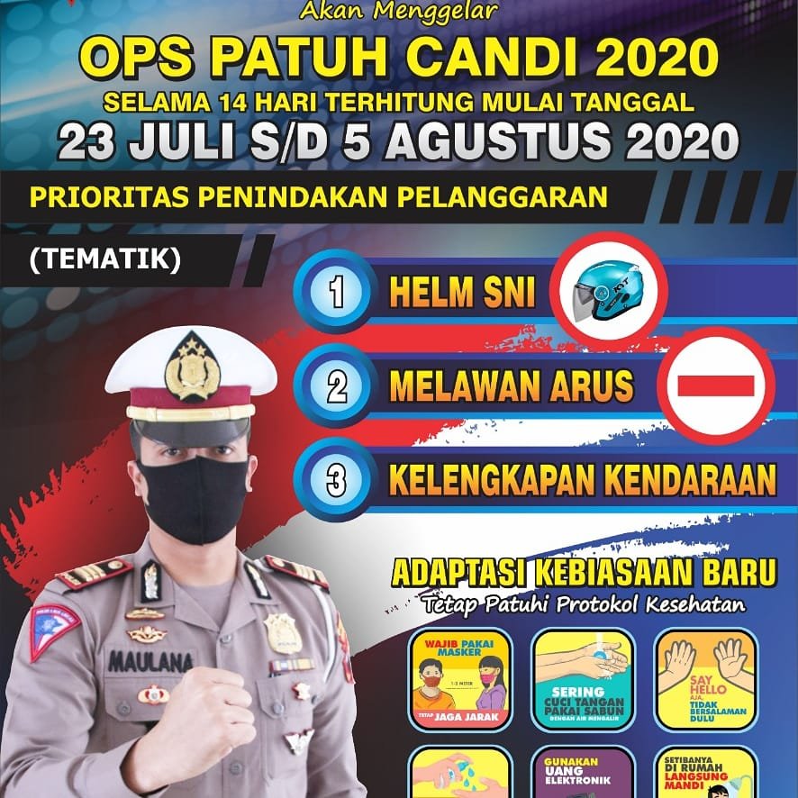 Agusind08460018's tweet photo. Menjelang pelaksanaan Operasi Kepolisian terpusat dengan sandi “Ops Patuh Candi 2020“, Satuan Lalu Lintas Polres Karanganyar mulai melaksanakan sosialisasi kepada masyarakat Kabupaten Karanganyar 

Operasi Patuh 2020 akan dilaksanakan secara serentak seluruh Indonesia https://t.co/Af9fG4iC9l