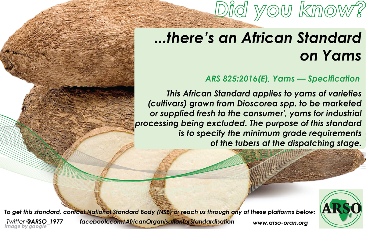 Did you know?
There is an African Standard on Yams