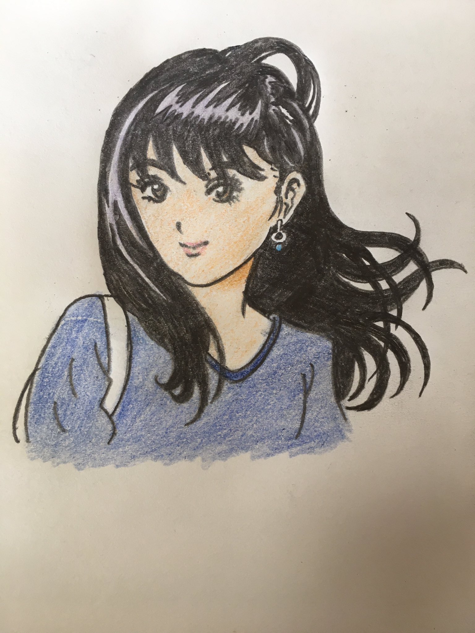 ノブユキ 僕は高校まで女の子イラストが描けなかったんです リリアやパイちゃんを模写しても上手くいけず 確か中2の頃かな ミスドの江口寿史先生のイラストを見て愕然としました いつか描ける様にと 画集も買い猛特訓 でも今は女の子だらけ 男性