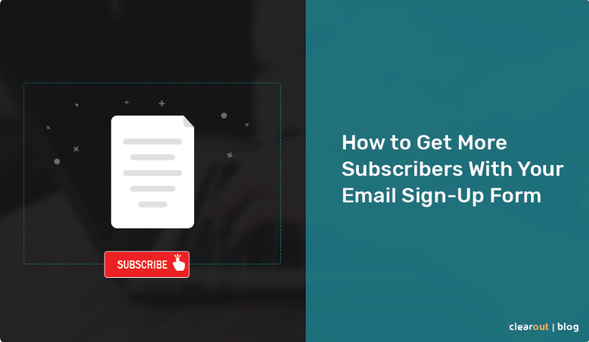 ClearoutIo's tweet photo. How to get more subscribers with your #email sign up form?
Key points to guide you - https://t.co/LnllQ1yDEH
Want to avoid invalid sign ups? Integrate Clearout and @ClearoutPhone for real time #validation of #emailaddresses and #phonenumber
Contact us- https://t.co/lQCPqjJwmw https://t.co/FkH9aCFD6J