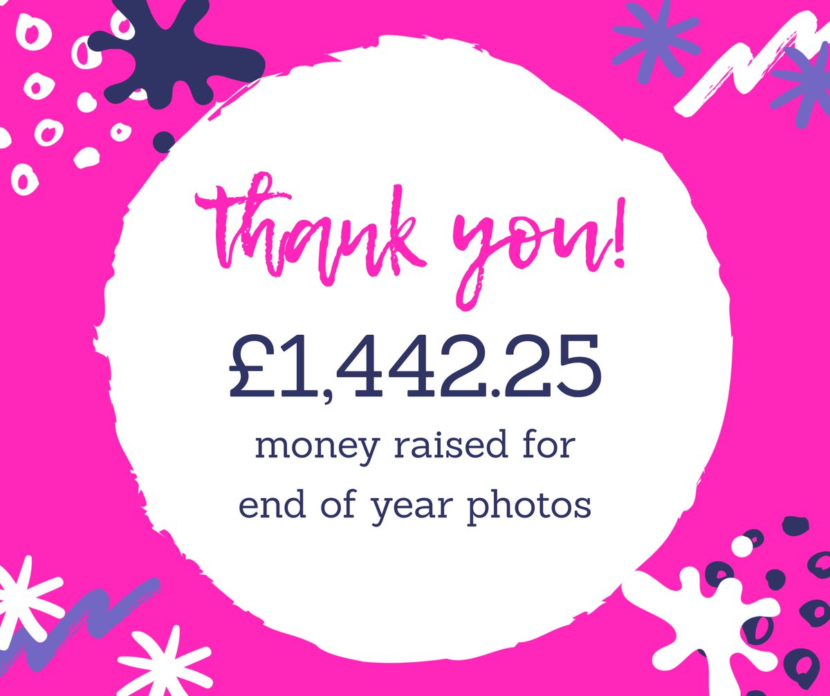 GroveSchoolsPTA's tweet photo. A massive thank you to all that donated to the End of Year Class Photos! £1,442.25 raised in total. And another big high five to Laure, Gee, Kate N and Kate H for organising! https://t.co/anQEwZeOCz