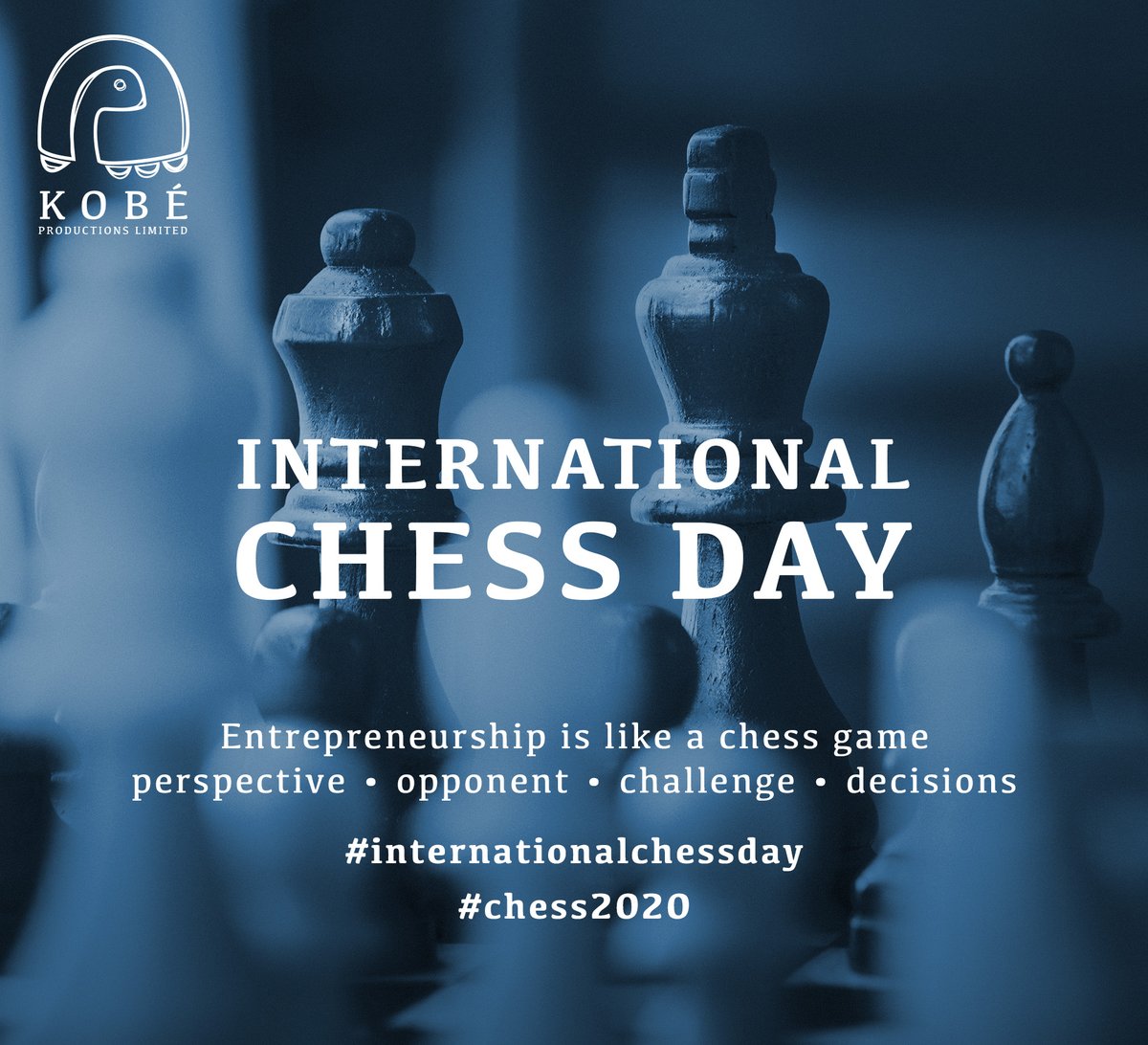 kobe_social's tweet photo. Entrepreneurship is like a chess game
perspective โข opponent โข challenge โข decisions
#InternationalChessDay #chess2020 https://t.co/REoydswyMT