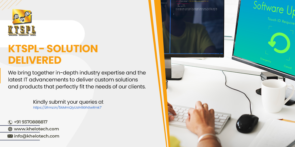 KheloTech's tweet photo. KTSPL- SOLUTION DELIVERED

#ktspl #allsport #softwaredevelopment #COVIDー19 #StaySafe #StayHome #StayHealthy https://t.co/MwCTHKwp0Z