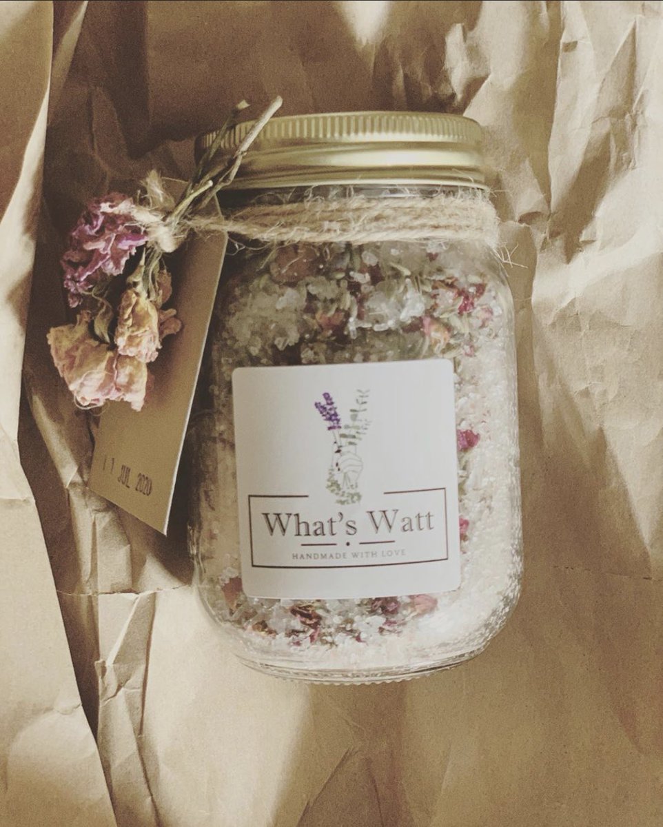 whatswattshop's tweet photo. Lavender &amp; Rose Himalayan and Epsom bath salts https://t.co/XXFziwIzJd