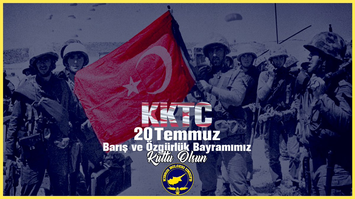 gencfbcyprus's tweet photo. Kıbrıs'ı kanları ile savunan tüm şehitlerimizi ve gazilerimizi Kıbrıs Barış Harekatı'nın 46. yıldönümünde saygı, rahmet ve minnetle anıyoruz. 

20 Temmuz Barış ve Özgürlük Bayramınız kutlu olsun! 
#KıbrısUNIGFB #KıbrısBarışHarekatı #20Temmuz1974 https://t.co/9fbM1gZbiu