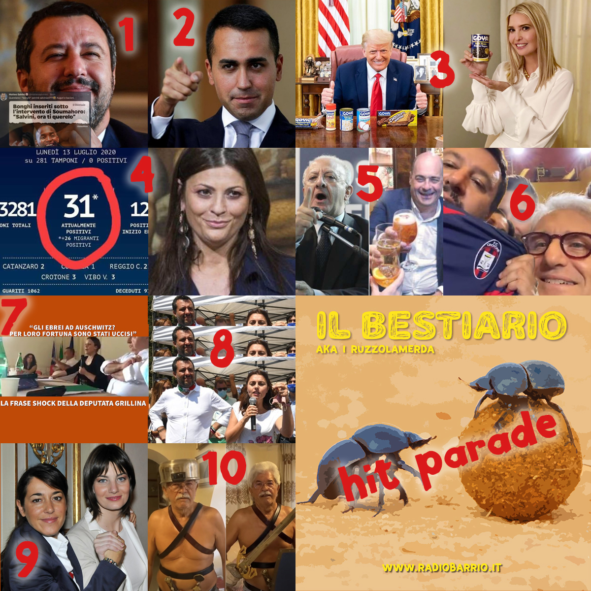 RadioBarrioLive's tweet photo. #BuongiornoATutti! Come ogni #lunedì anche oggi, #20luglio, andremo in onda con una nuova puntata de "Il Bestiario - Aka i Ruzzolamerda". 
I #ritratti dei migliori stercorari della scorsa settimana li trovate solo ne #IlBestiario, alle 11 e alle 19 su https://t.co/jyn8k1Qqjo https://t.co/w1YBwPeV4a