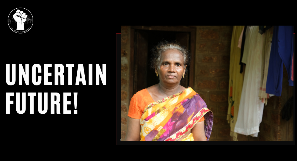 GoaFront's tweet photo. Uncertain future has created panic &amp; fear in the minds of thousands of Goans. Stoppage on mining has not only destroyed their livelihood but also put a question mark on their future. #RestartMining #GoaMining #JusticeForLivelihood #2yearsOfstruggle https://t.co/R1uHMrv1F3