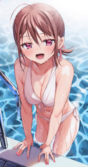 #女の子のイラストだけで興味を持ってくれる方へ届け 
水着… 