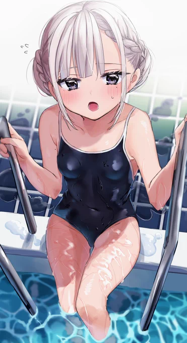 #女の子のイラストだけで興味を持ってくれる方へ届け 
水着… 