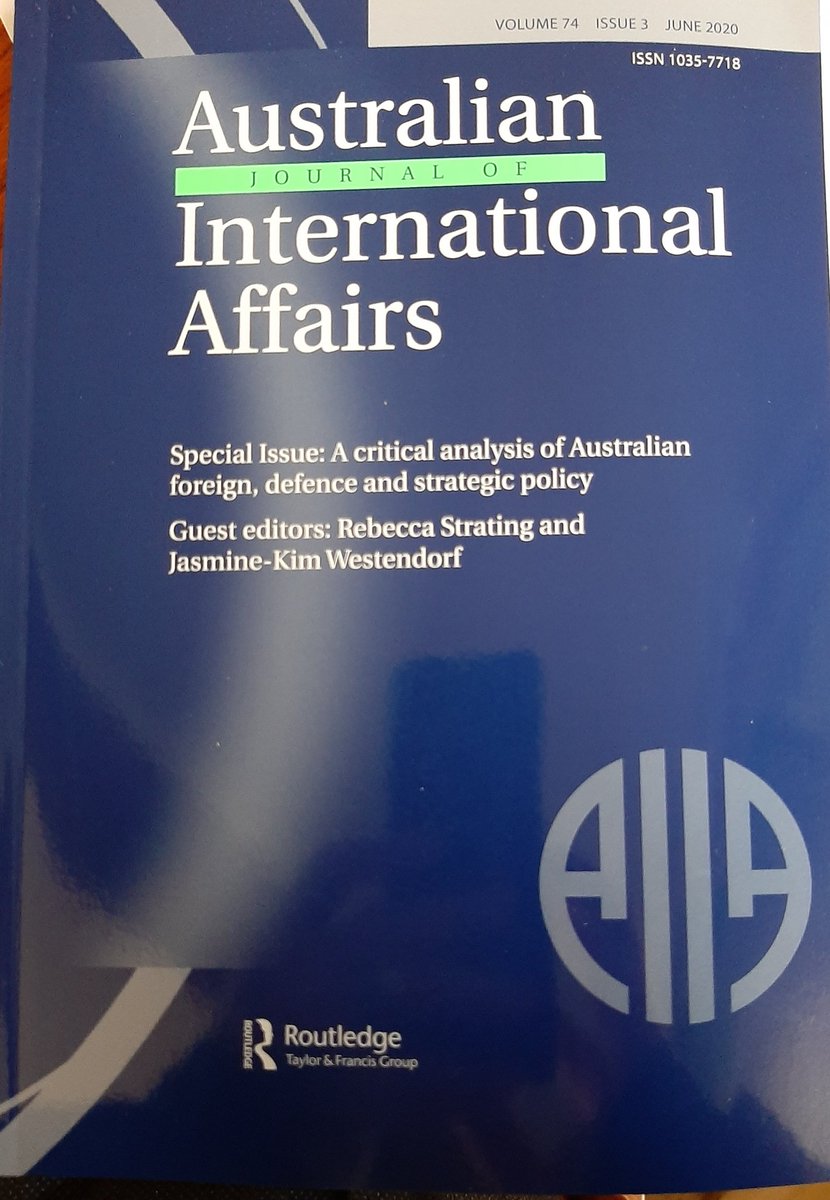 Damo_Berger's tweet photo. About to get into some @AustJIA #Isoreading on Aus foreign, defence & strategic policy just delivered today including pieces by @becstrating @danielle_chb and @jasminekimw I'll just squeeze it in with all the second semester readings somehow. https://t.co/Wm5xfMN2rU
