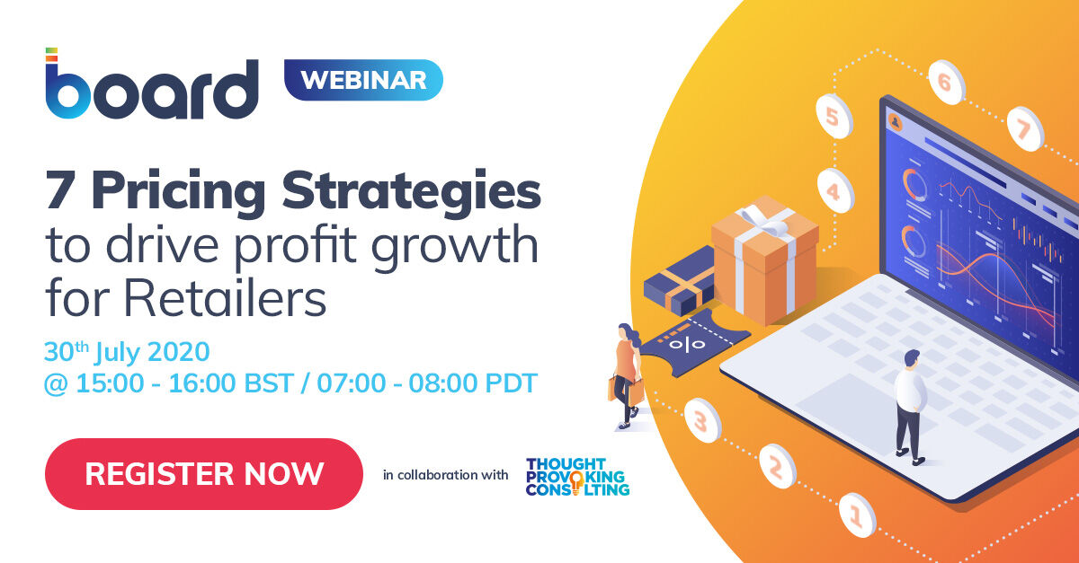 BoardSoftware's tweet photo. Don’t miss our exclusive #webinar with Thought Provoking Consulting on 30 July, where we’ll discuss the 7 key strategies #retailers can implement to drive #profit growth. Register now: https://t.co/IHW7AldN5P https://t.co/8cv2loGcMp