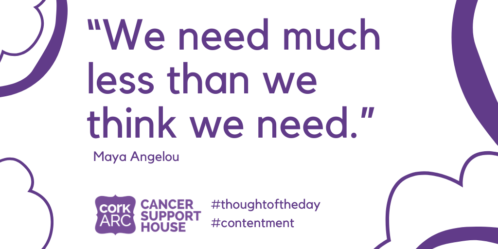 CorkARCcancer's tweet photo. Our #thoughtoftheday today is from Maya Angelou.
#CorkARC #cancersupport #charity #goodcause #community #content #contentedness #delight #enjoyment #gladness #happiness #satisfaction #joy https://t.co/rCAmjuIA5c