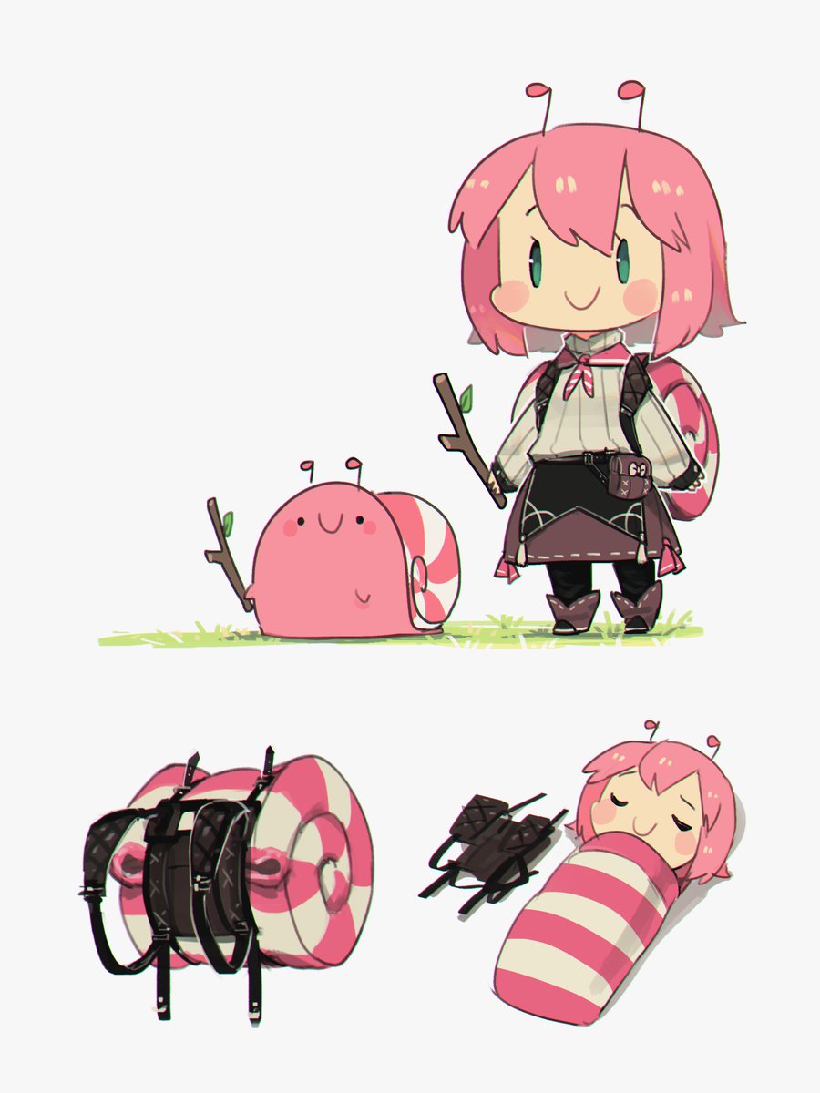 Porforever's tweet photo. Having fun drawing my candy snail into human girl. 🍬🐌

I don't have any special celebrating here but thank you so much for 60k followers! 😊💕 https://t.co/cQzNTb08qP
