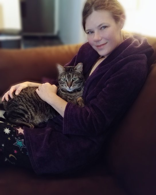 I'm still hospitalized... This pic was shot at a rare hospital-free night late last year. That's Squeak<a href="/tag/mvsales"class="tags"><span>#mvsales</span></a>