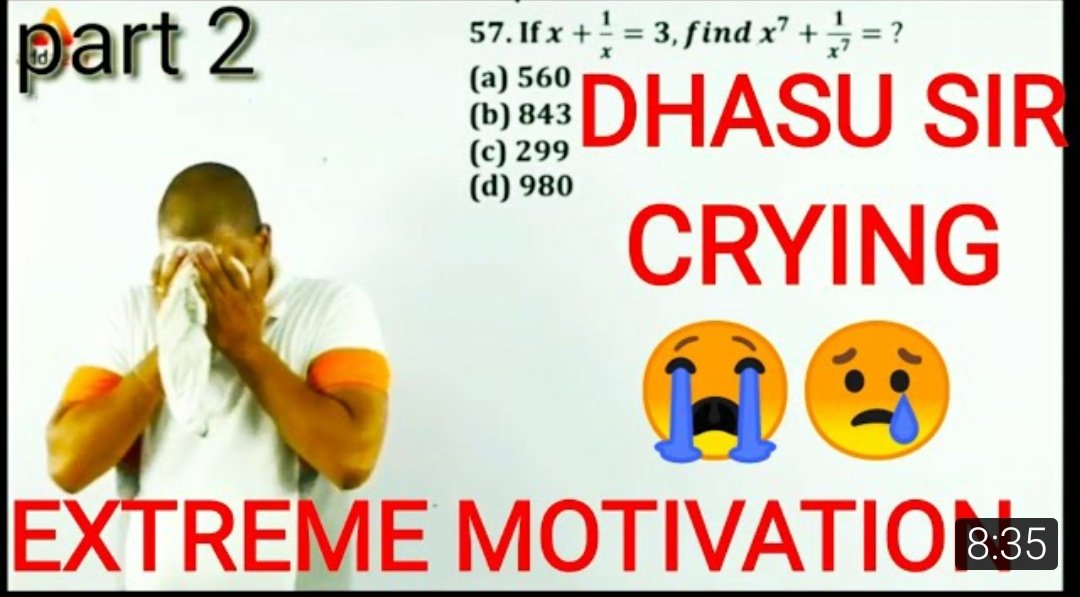 Motivation_IAS_'s tweet photo. https://t.co/ZWOpP6HNpZ
DHASU sir extreme motivation video must watch 🔥🔥
#MotivationalQuotes  #motivation #dhasusir #adda247 #add247motivation #dhasusirmotivation #inspirational #Inspiration #MondayMood #dhasu #dhasusircomedy #MondayVibes #mondaythoughts #MondayMotivation https://t.co/7Tx7swO5G0