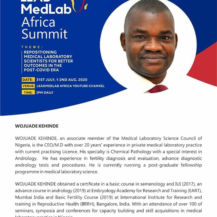 wojuboy's tweet photo. Thanking God for His grace to be invited to speak on this platform, appreciate the Convener for the invite.
You are all invited too.
#andrology #fertilityscientist #semenanalysis #medicalalbscientist #leadmedlab https://t.co/J9YDjVKOoj
