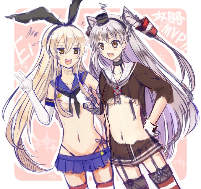 島風(艦隊これくしょん) 「唐突な島風再掲 #艦これ 」|壱十九 / illustratorのイラスト