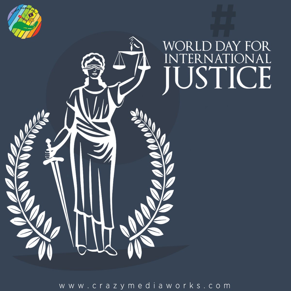 CrazyMediaWorks's tweet photo. World Day for International Justice
#art #creative #design #socialmediamarketing https://t.co/4TOfMztnjL