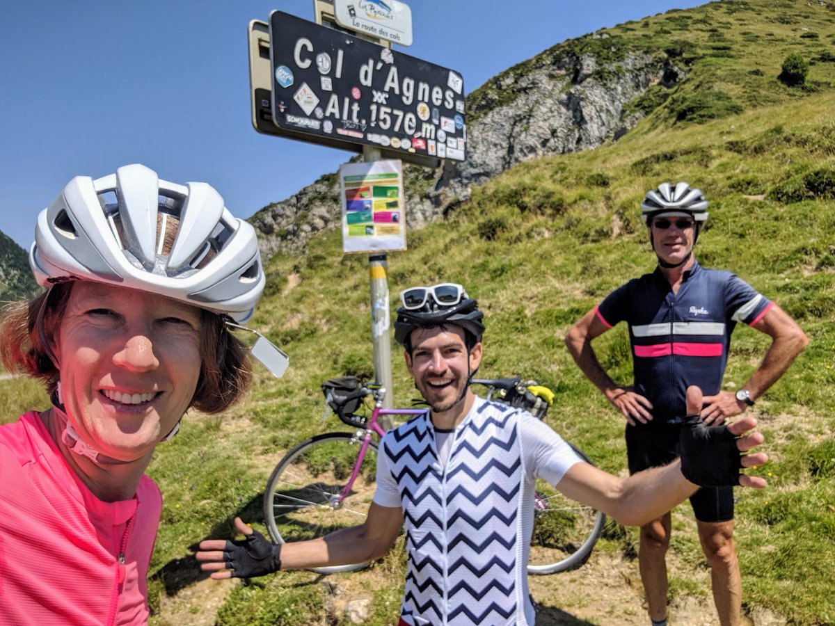 StacyKTweets's tweet photo. #Thistimelastyear Day 16 of 35 on 100 Cols Tocht - The World's Toughest Bike Tour w @SuperFly508 unsupported! 83 miles & 9,300' - 44th Col - Cols de Latrape, Agnès & Péguère - Adieu Pyrenées! #cycling #100Cols #CentCols https://t.co/n8L0JR2LWx https://t.co/NrWRT2Oi5Y https://t.co/VKPH4qPg8b