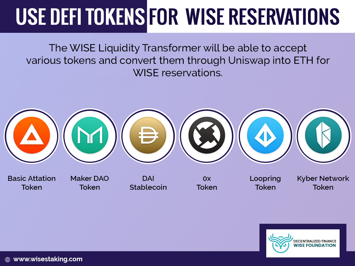 WISE_Token's tweet photo. Use DeFi Tokens for WISE Reservations

https://t.co/oKbbWyGofX

#investment #investing #investor #invest #wisetoken #wise #wisetokens #stakewise #stake #cryptocurrency #crypto  #wiseecosystem #staking #bitcoin #cryptocurrency #blockchain #crypto #ethereum #btc #altcoin #exchanger https://t.co/BHfY8ukoDL