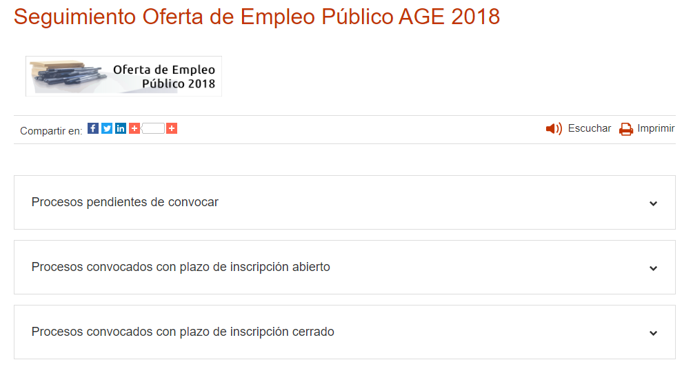 #BuenosDías! ¿Cómo va la #OEP de 2018? ¿Qué procesos quedan por convocar? Desde esta página puedes hacer ese seguimiento 👇👇 #FelizLunes administracion.gob.es/pag_Home/emple…

#EspacioOEP2018 #EmpleoPúblico #PAG