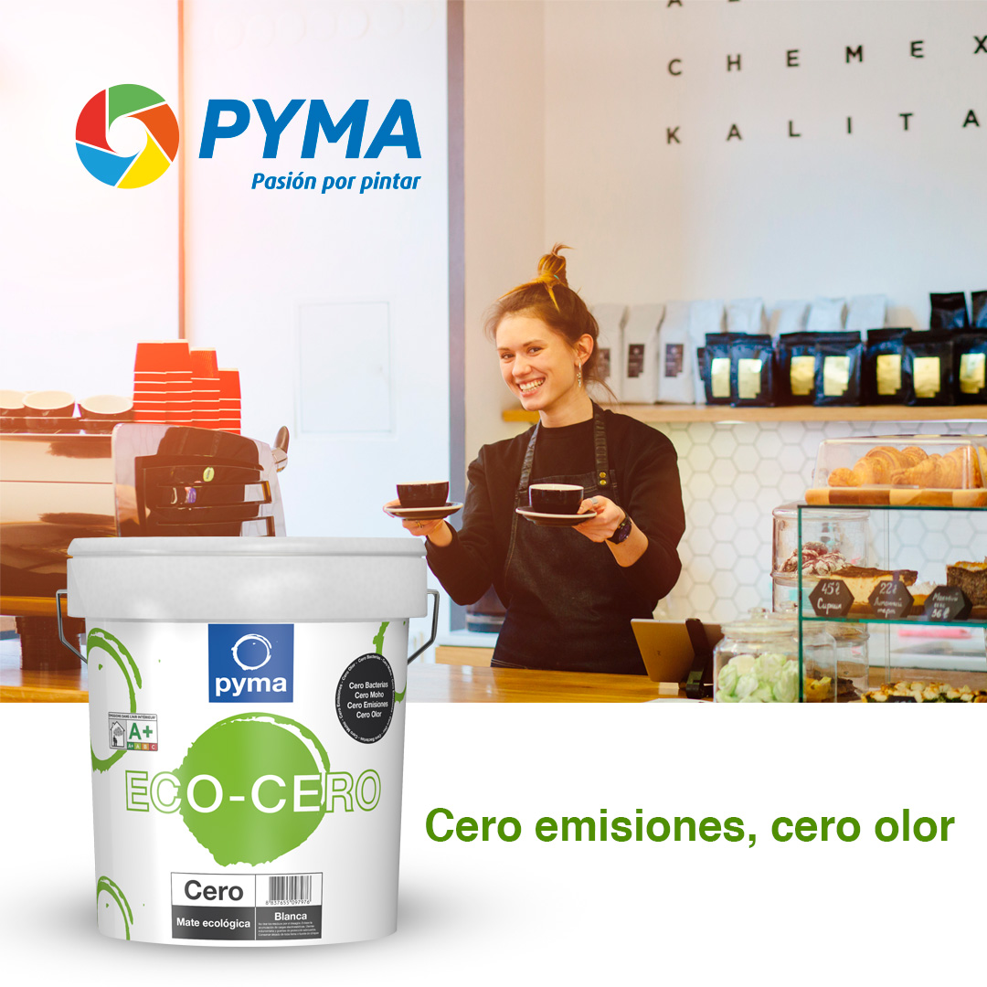 Grupo_PYMA's tweet photo. Pyma se adapta a ti. 

Por eso presentamos Pyma Eco-Cero. Cero emisiones cero olor, cero bacterias y cero moho. Incorpora iones de plata, especialmente indicado en hostelería, comercios, residencias y hospitales.

Cuida tu local, cuida de ti 

#PinturasPyma #ProductosPyma https://t.co/q7549m4YBo