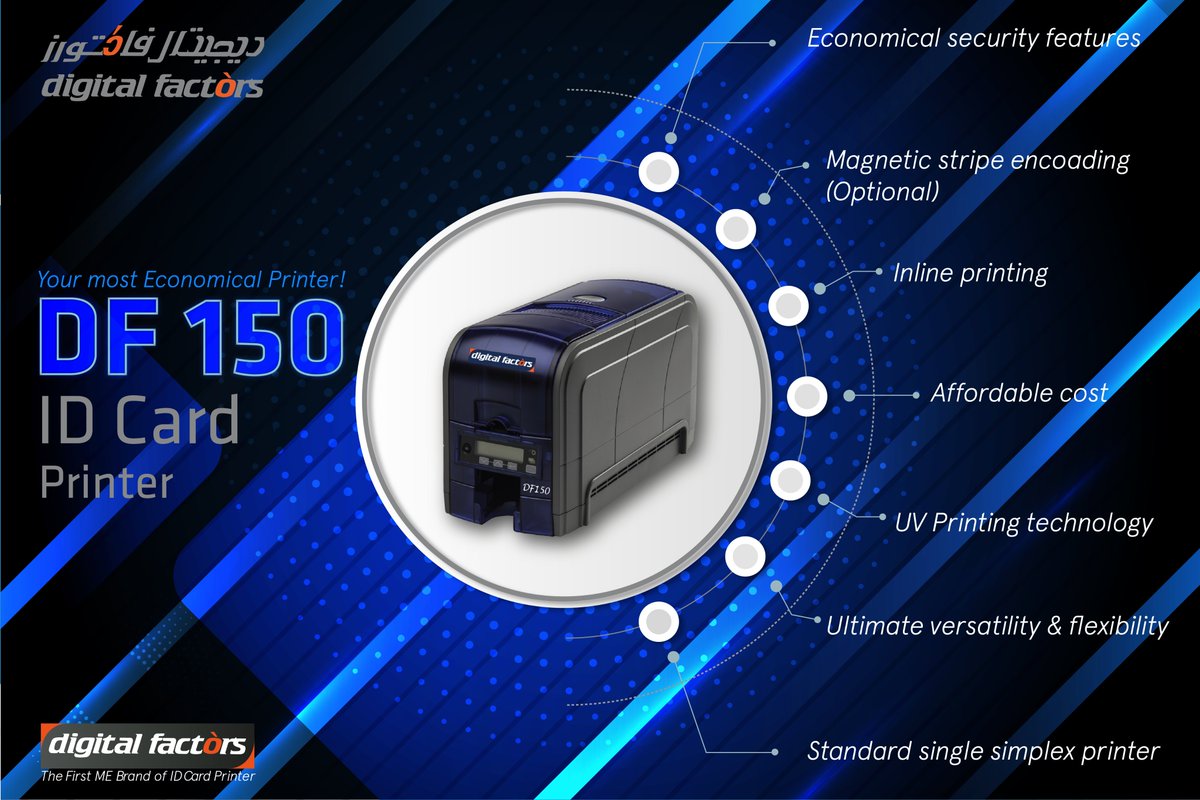 digitalfactorme's tweet photo. Want to print cards of high quality at the most economical price? DF150 ID Card Printer is the right choice for your needs!

With its modular design &amp; Security Features the DF150 ID Card Printer is truly a standout amongst its rivals!

To know more visit - https://t.co/gqm20qORpn https://t.co/2ALmUCskQU