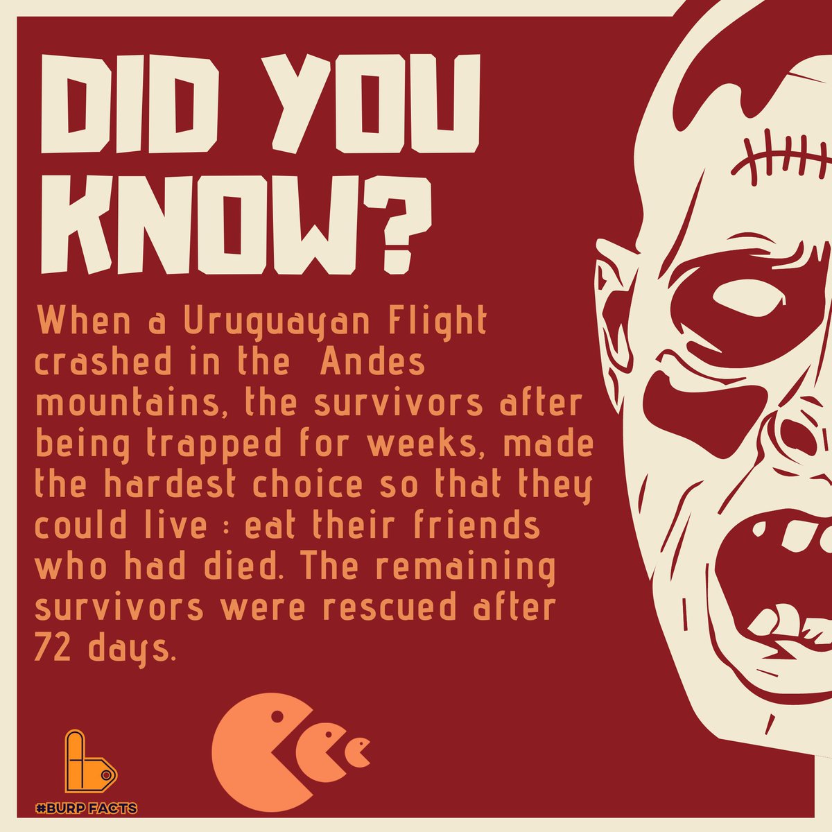 burpfacts's tweet photo. Have you ever thought why cannibals love eating people? 😈

Well what we can digest are some intriguing facts about these people!  👹
So without any further delay, let's get into it! 🍗
Follow @burp_facts to know more.
.
#Cannibalism
#FactsMatter #Facts #DidYouKnow #Prabhas21 https://t.co/OQdhzvK0dp