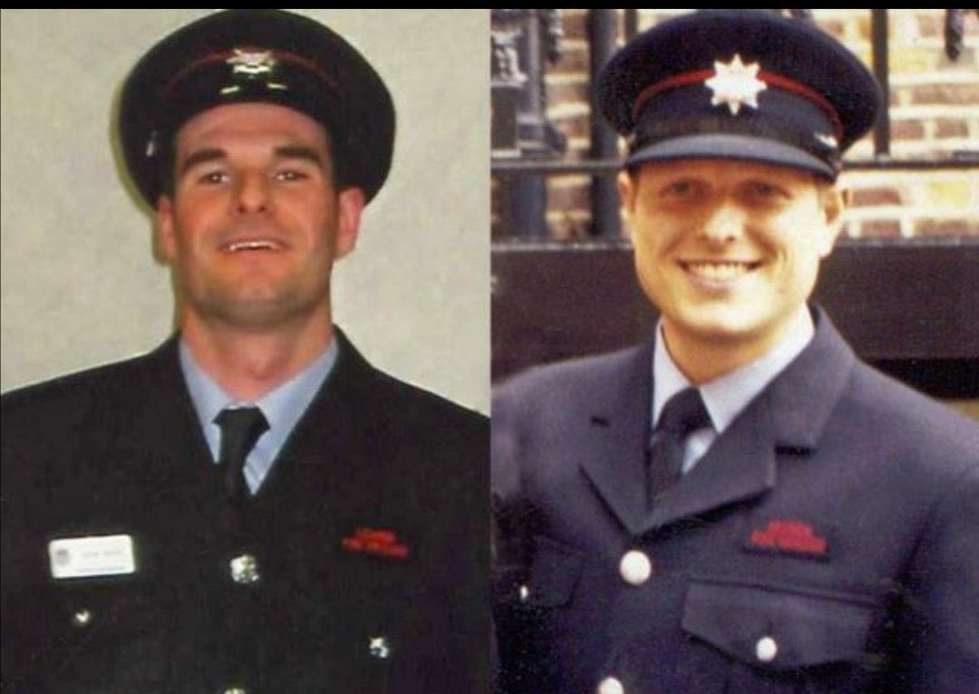 Dany_Cotton's tweet photo. 16 years ago today, 20th July 2004 2 brave @LondonFire firefighters Billy Faust and Adam Meere lost their lives fighting a fire in Bethnal Green Road. Thinking of all of their family, friends and colleagues whose lives changed forever. #RIP Billy and Adam #NeverForgotten https://t.co/u2HZJx4jNr