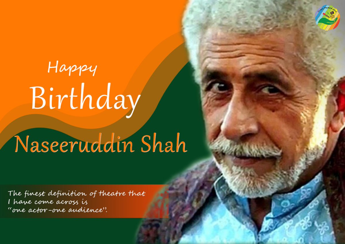 CrazyMediaWorks's tweet photo. Wishing you Happy Birthday Naseeruddin Shah.
#art #design #Trending #NaseeruddinShah https://t.co/PXtk0YmBlu