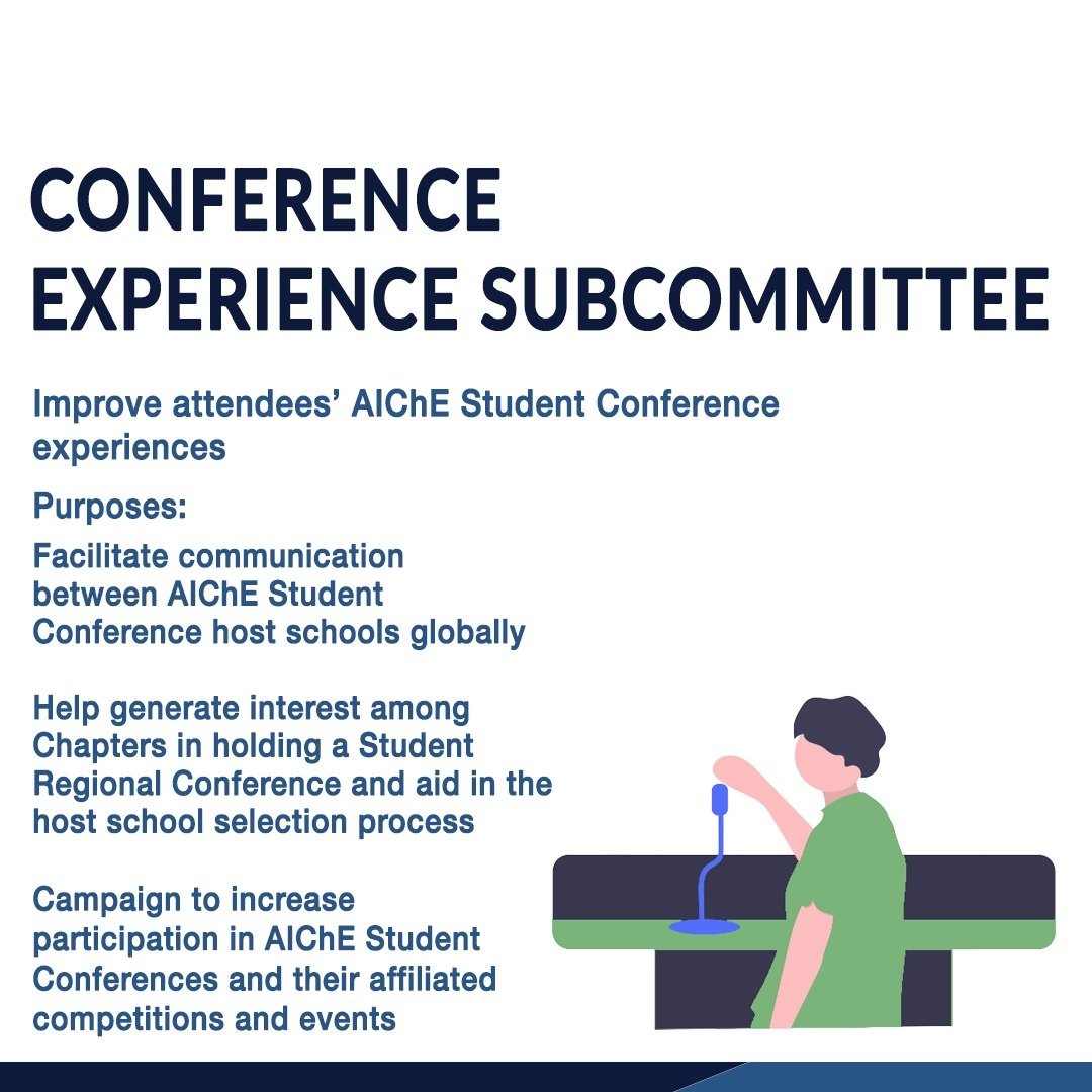 aiche_esc's tweet photo. ESC Subcommittees are the following:⁣
⁣
🎤 Conference Experience⁣
🌎 Regional Subcommittees⁣
📱 Publications⁣
🙌 K-12 Outreach⁣
🤝 Sister Chapter⁣

.⁣
#aiche #aichesc https://t.co/5UvqEdnEIU