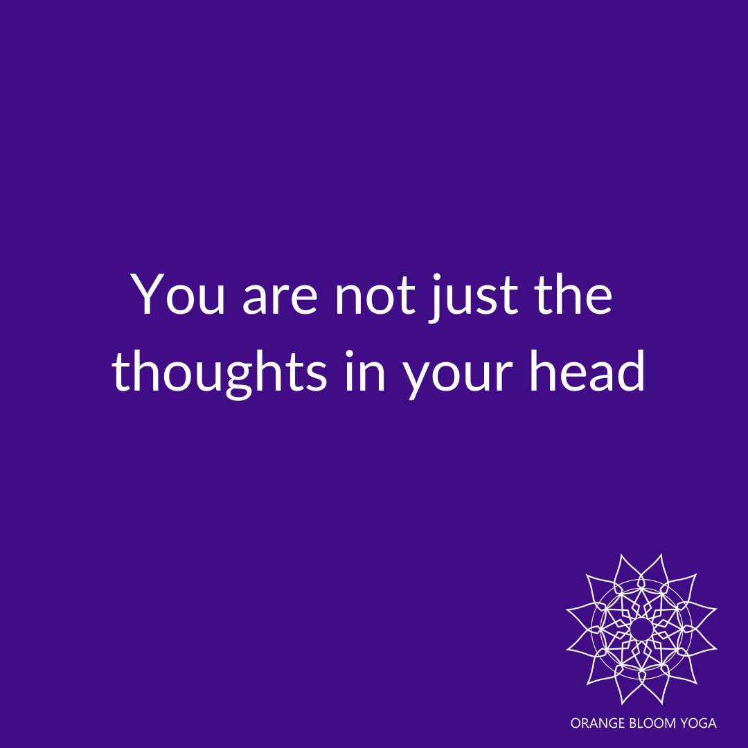 OrangeBloomyoga's tweet photo. Something to remember, we are not just thoughts, we are so much more. Get out of your head once in a while! https://t.co/7UcuNFfoKX