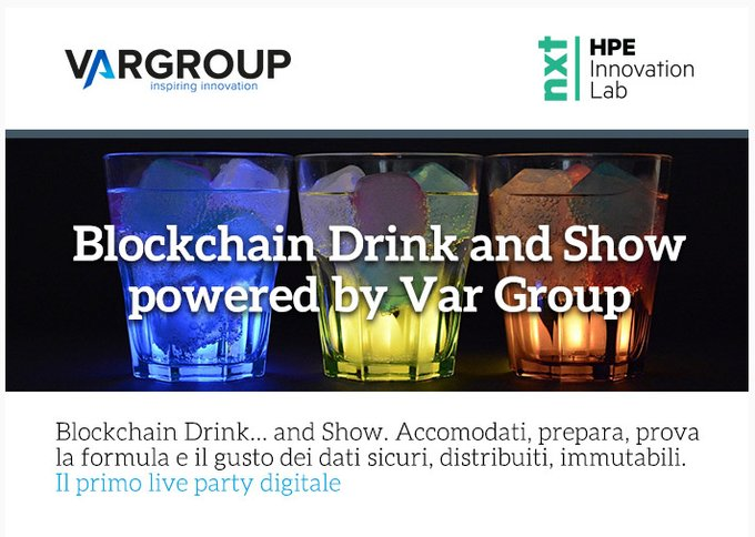 andreacreativo's tweet photo. #Blockchain cos'è, a cosa serve? Per comprendere i vantaggi di questa tecnologia il #23luglio a #BlockchainDS si parlerà di applicazioni concrete con i progetti di successo di @VarGroup sviluppati con @HPE_IT
Partecipa https://t.co/azfl0ZdeTv
#HPEInnolab #ad #tech #MadeInItaly https://t.co/7wadA8a7j2