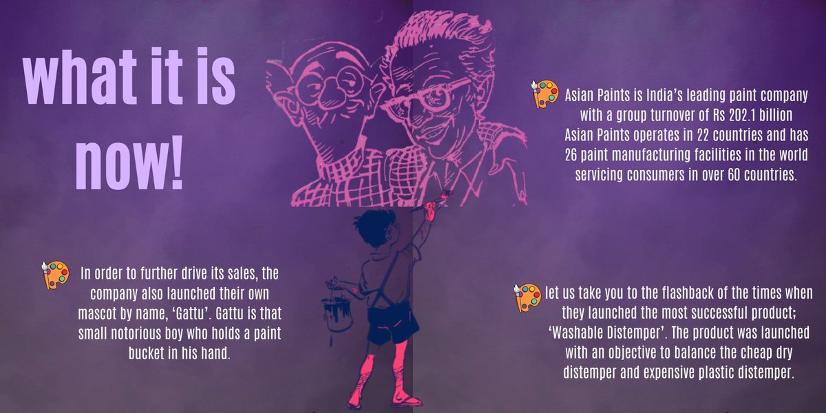 EDCDDUC's tweet photo. The fourth episode of the series uncovers the story behind Asian Paints Limited, an Indian multinational paint company headquartered in Mumbai, Maharashtra. The company, that is India's largest and Asia's third largest paints corporation.
#ecell #edcdduc #asianpaints #business https://t.co/uslhEdkSPL